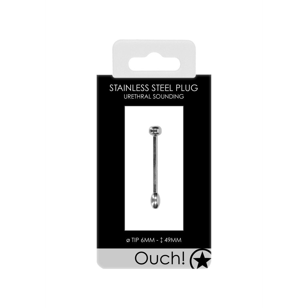 Metal Penis Plug - 6 mm - EroticToyzProducten,Toys,Toys voor Mannen,Urethrale Toys,Outlet,,MannelijkOuch! by Shots