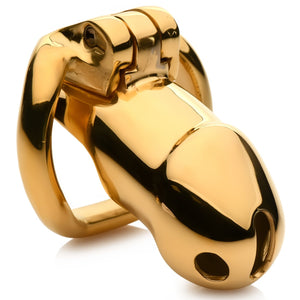 'Midas Chastity Cage 18K Goudverguld - Goud' - EroticToyzPeniskooien en KuisheidsapparatenXR Brands