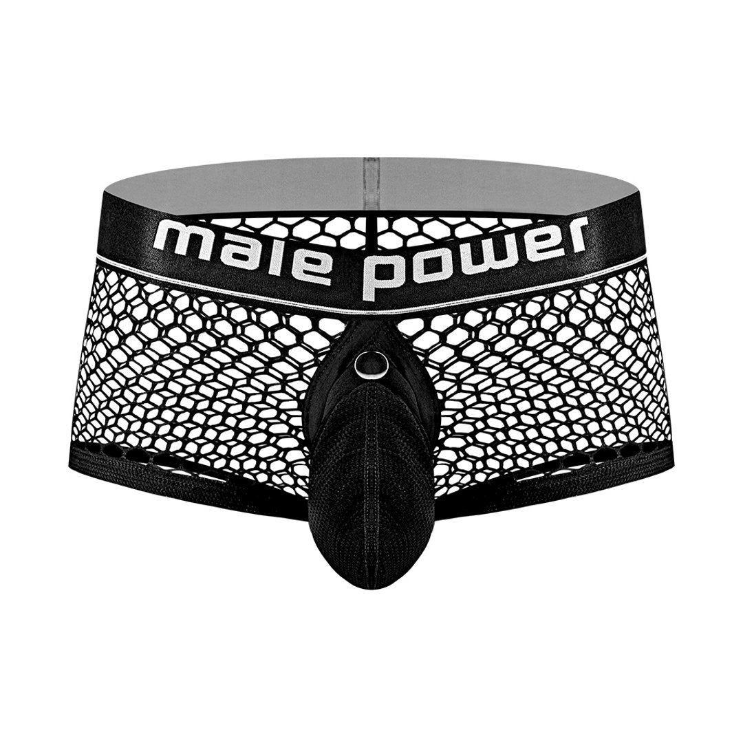 Mini Cock Ring Short - M - Black - EroticToyzProducten,Lingerie,Lingerie voor Hem,Boxershorts,,MannelijkMale Power