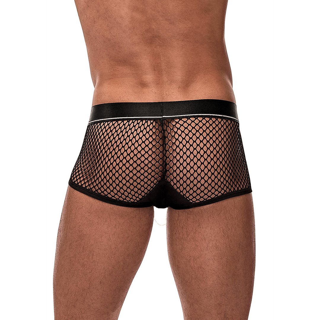 Mini Cock Ring Short - M - Black - EroticToyzProducten,Lingerie,Lingerie voor Hem,Boxershorts,,MannelijkMale Power