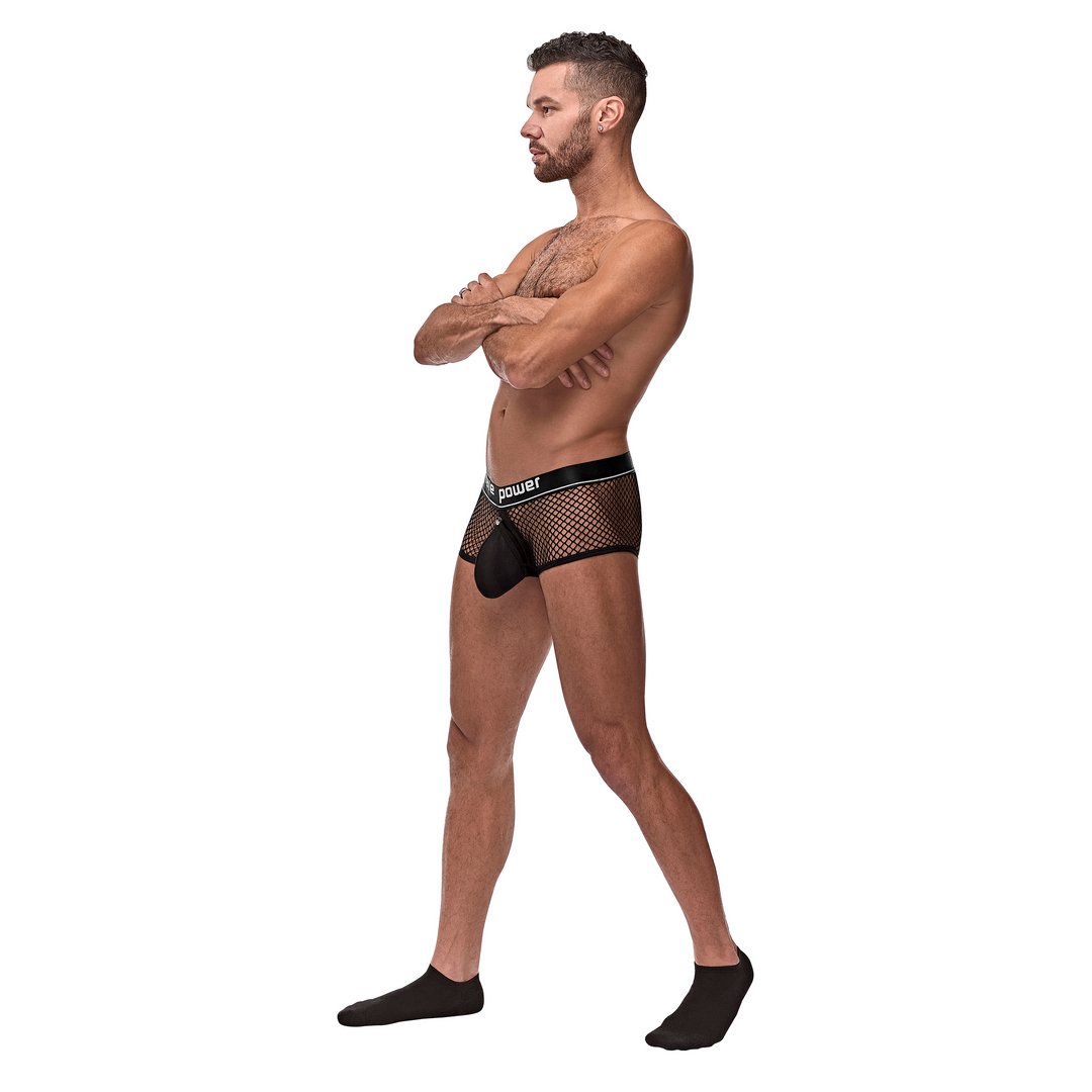 Mini Cock Ring Short - M - Black - EroticToyzProducten,Lingerie,Lingerie voor Hem,Boxershorts,,MannelijkMale Power