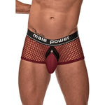 Mini Cock Ring Short - M - Burgundy - EroticToyzProducten,Lingerie,Lingerie voor Hem,Boxershorts,,MannelijkMale Power