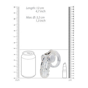 Model 26 - 11,5 cm - Transparent - EroticToyzProducten,Toys,Toys voor Mannen,Peniskooien en Kuisheidsapparaten,,ManCage by Shots