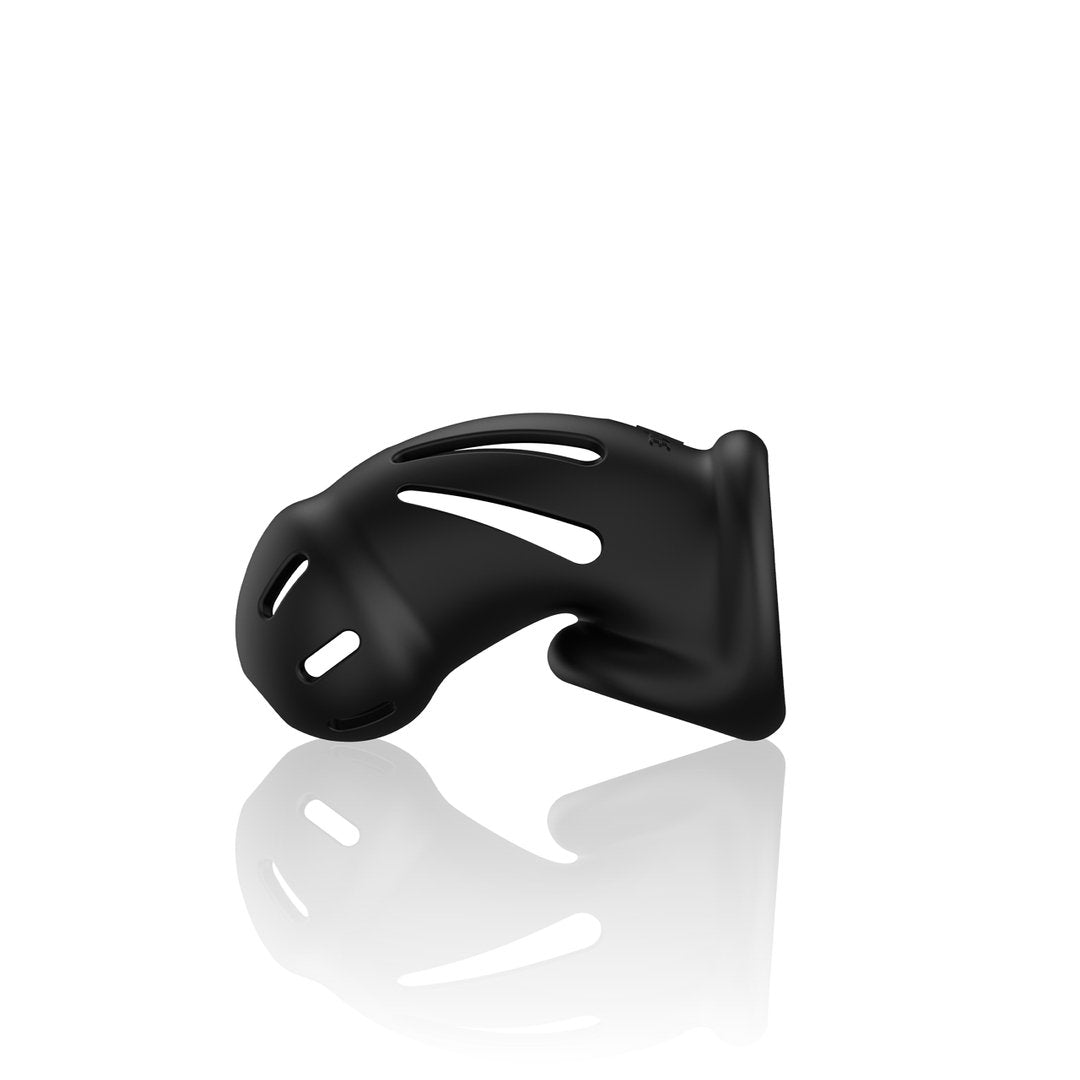 Model 27 - Ultra Soft Silicone Chastity Cage - Black - EroticToyzProducten,Toys,Toys voor Mannen,Peniskooien en Kuisheidsapparaten,,MannelijkManCage by Shots