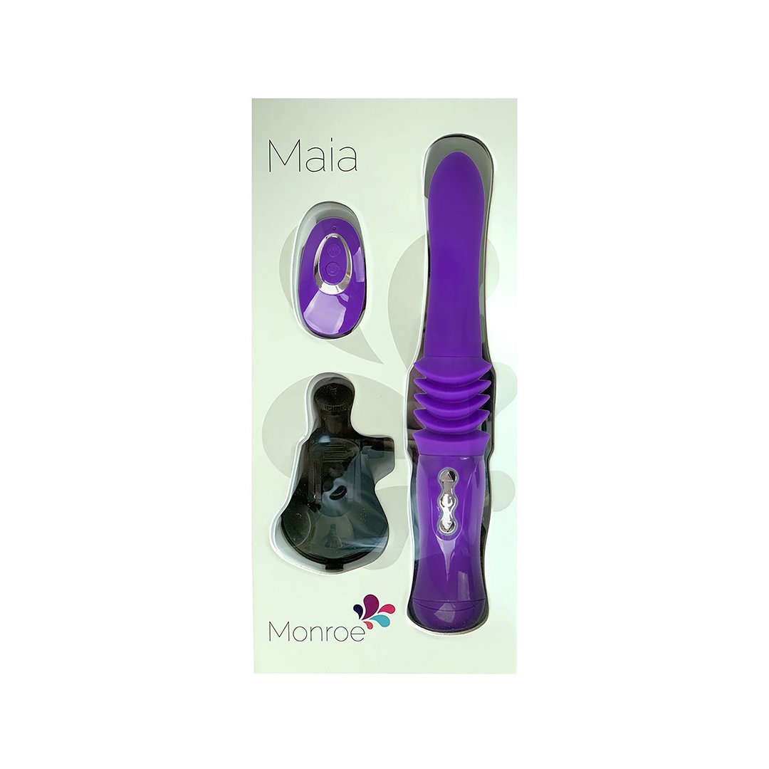 Monroe Sex Machine Met Stuwkracht 9 cm - Zwart - EroticToyzThrusting VibratorsMaiatoys