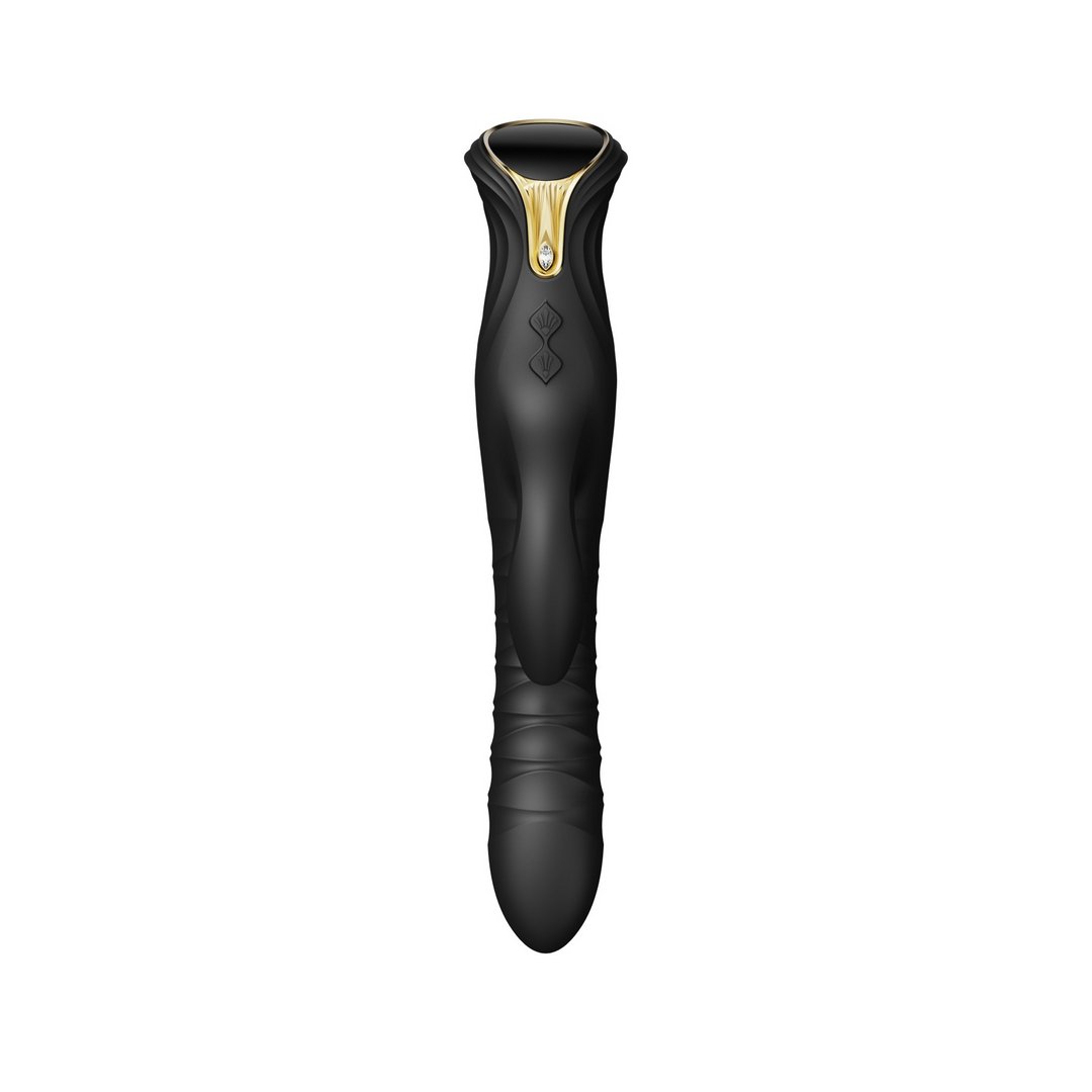 Mose PowerThrust Rabbit Vibrator - Obsidiaan Zwart - EroticToyzThrusting VibratorsZalo