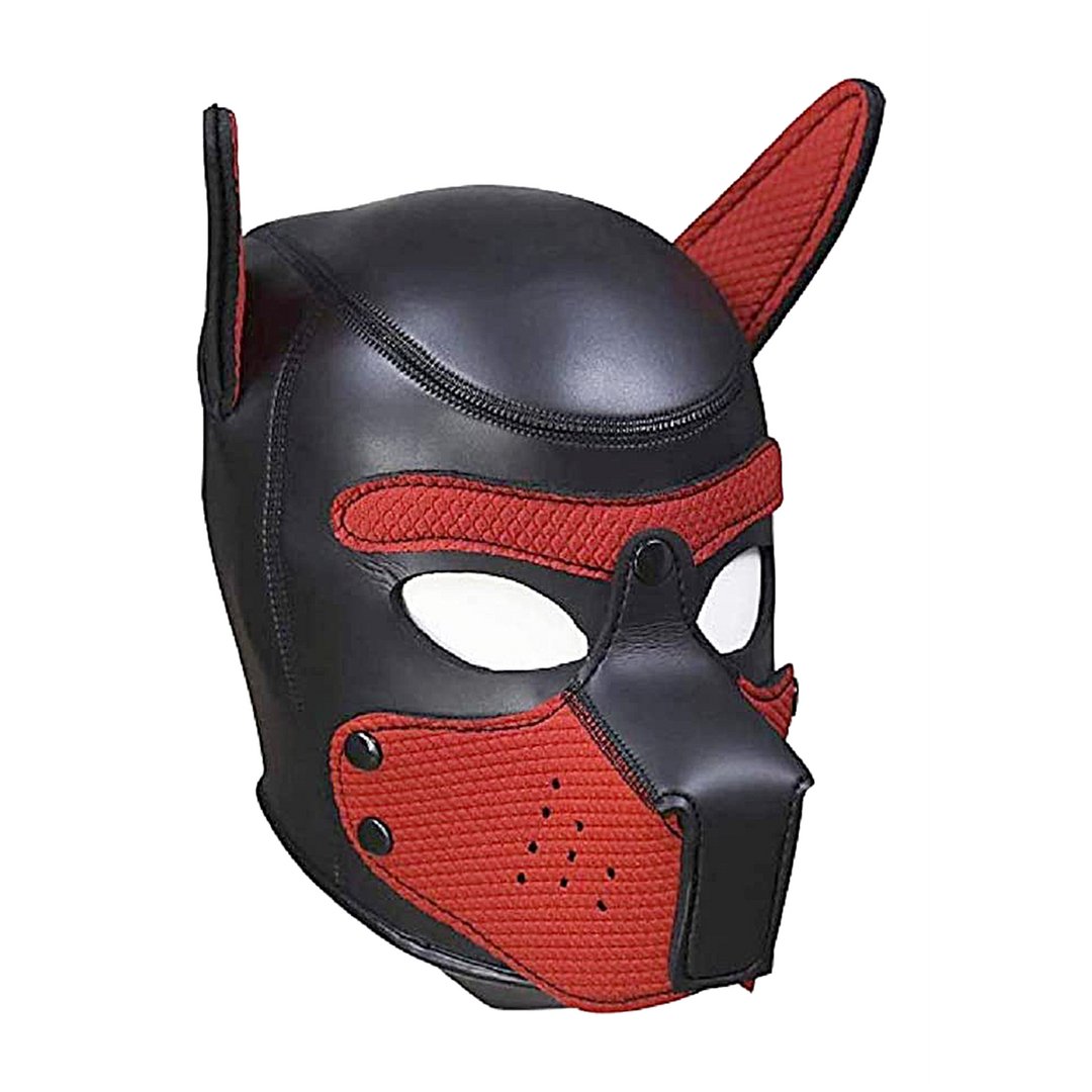 Neopreen Puppymasker - Rood voor Rollenspel en Puppy Play - EroticToyzProducten,Toys,Fetish,Maskers,Gezichtsmasker,,GeslachtsneutraalOuch! by Shots