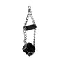 Nubuck Lederen Suspension Cuffs met Bontvoering en Grip - Zwart - EroticToyzHandboeienXR Brands