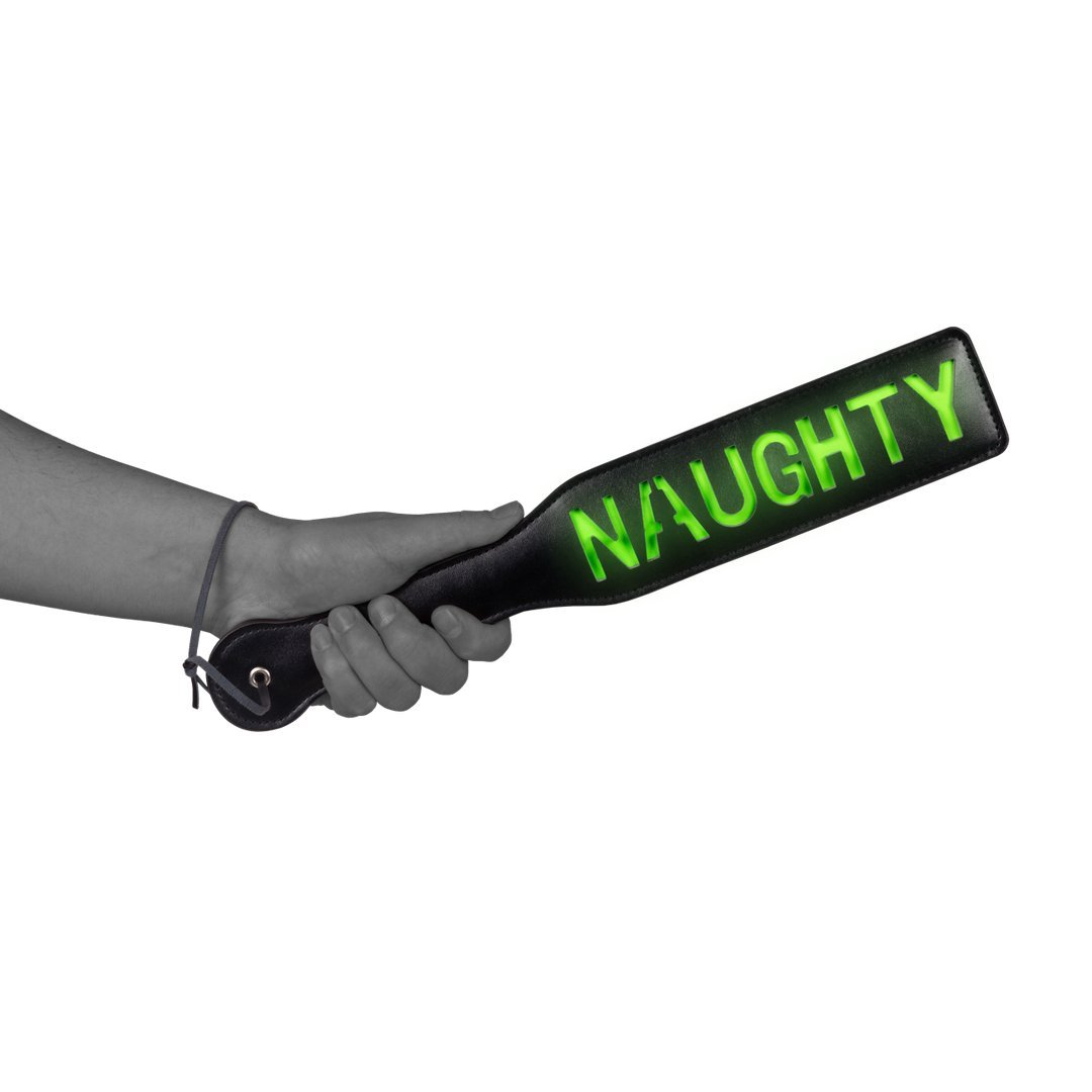 Ondeugende Paddle - Glow in the Dark Spanking Paddle - EroticToyzProducten,Toys,Fetish,Slaan en Plagen,Peddels,,Ouch! by Shots