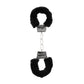 Handboeien Met Bont Zwart - Pleasureplay HandboeienOuch! by Shots