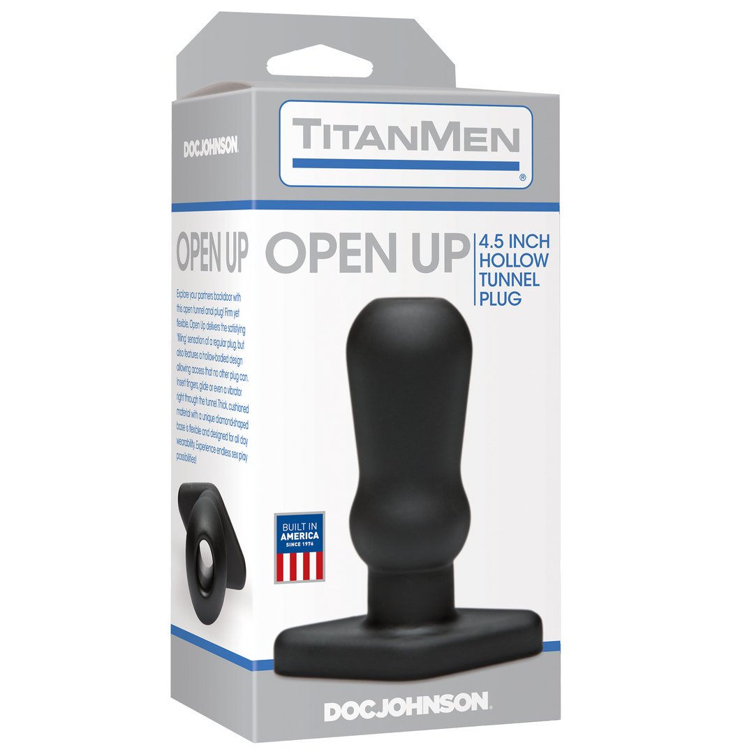 Open Up Tunnel Butt Plug Set - 2 Stuks, Zwart, 30 cm - EroticToyzButtplugs Anale Dildo's Niet VibrerendDoc Johnson