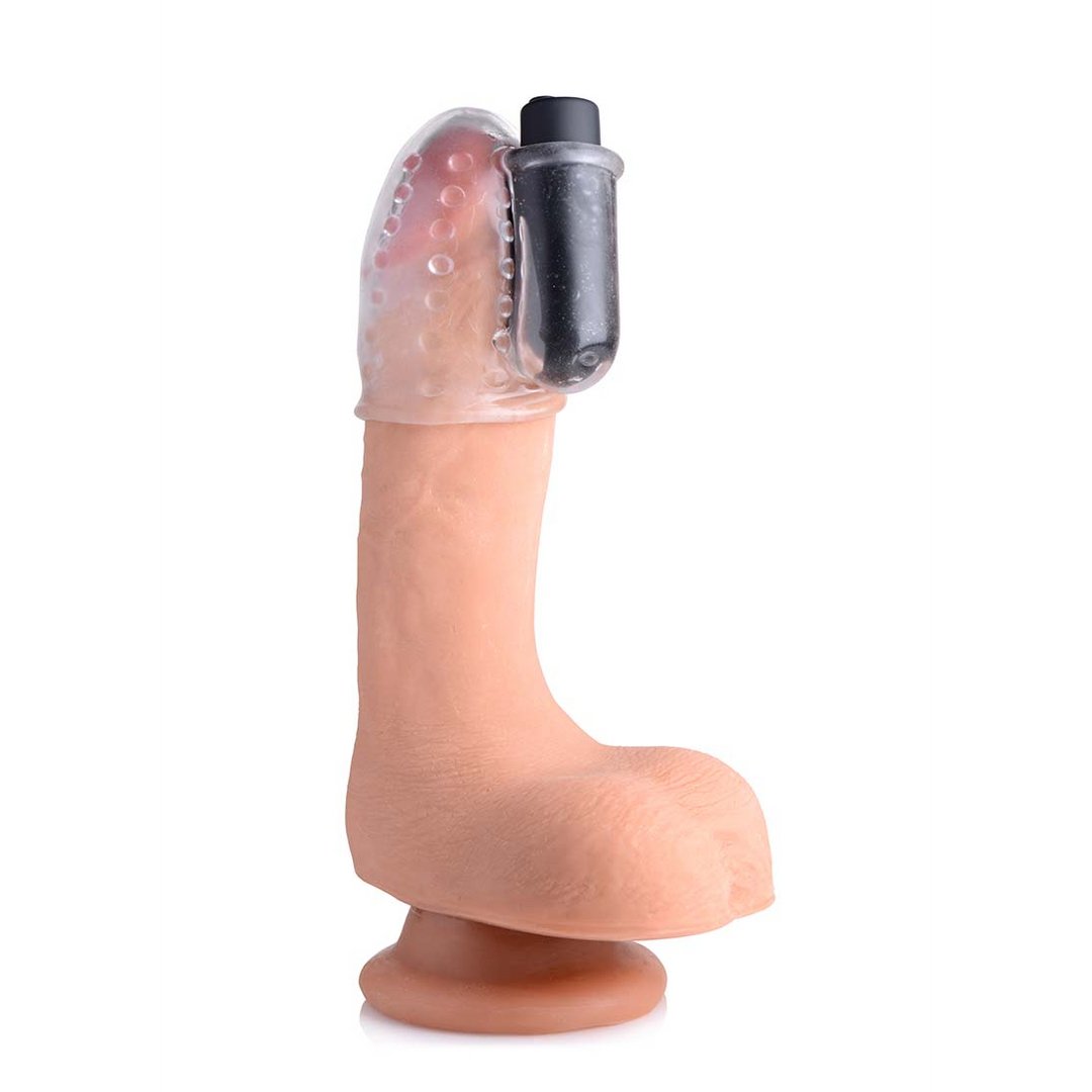 Oplaadbare Penis Head Teaser met Draadloze Afstandsbediening – 28X Vibratiepatronen, Waterdicht en Flexibel TPE - materiaal - EroticToyzProducten,Toys,Toys voor Mannen,Penis Hoofd Teaser,,XR Brands