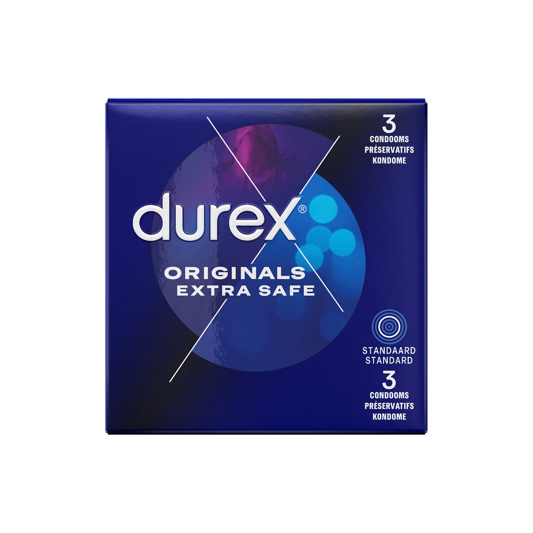 Originals Extra Safe Condooms 3 Stuks - Extra Bescherming en Comfort - EroticToyzCondooms voor MannenDurex