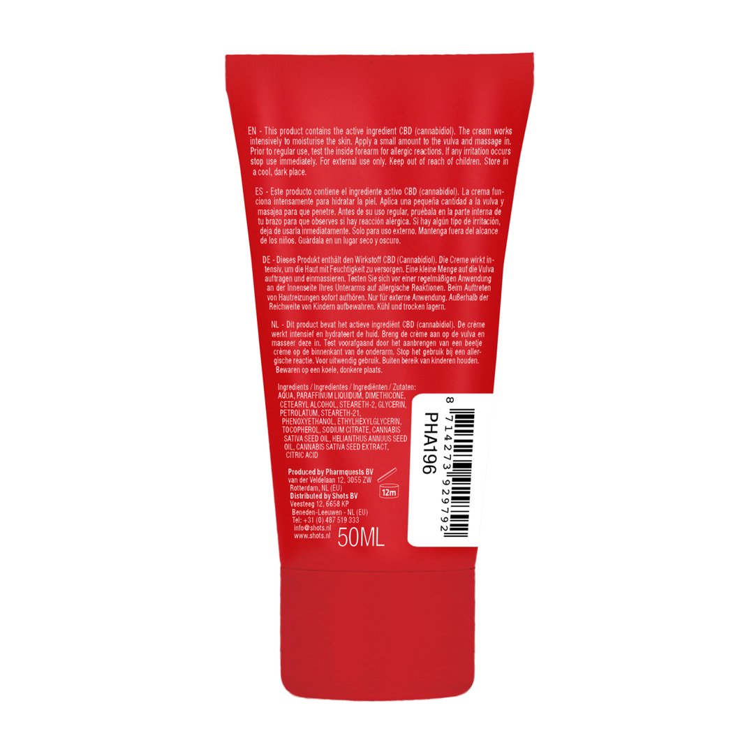 Originele Amsterdamse CBD Crème - 50 ml - EroticToyzProducten,Veilige Seks, Verzorging Hulp,Stimulerende Middelen,Overige producten,,MannelijkPharmquests by Shots