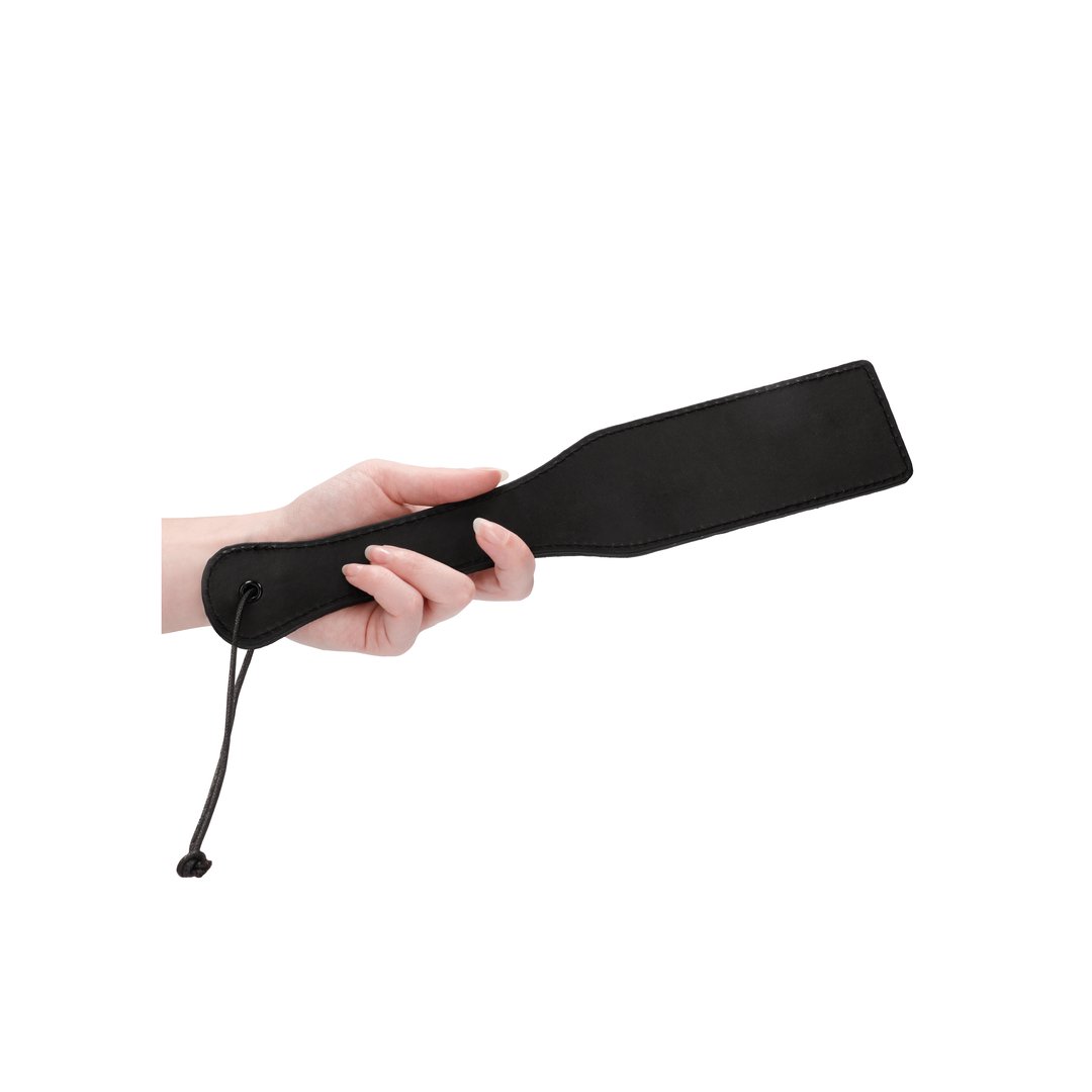 'Ouch! BDSM Paddle Met Ruitpatroon - Zwart' - EroticToyzPeddelsOuch! by Shots