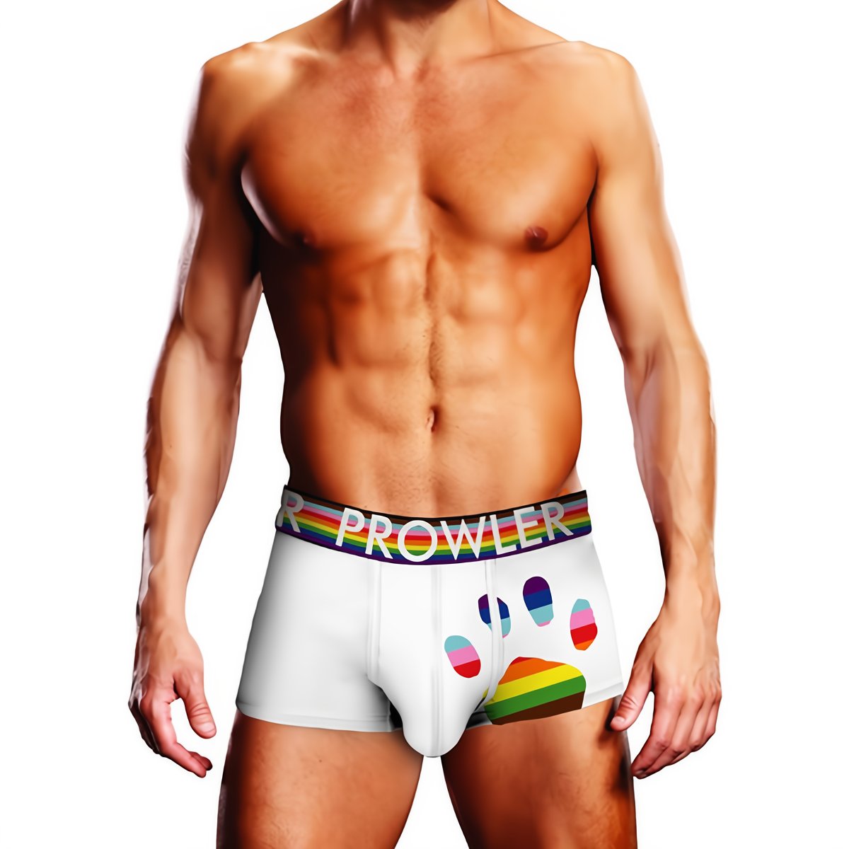 Oversized Paw Trunk - M - Wit Ondergoed - Comfortabel en Stijlvol - EroticToyzProducten,Lingerie,Lingerie voor Hem,Boxershorts,,MannelijkProwler