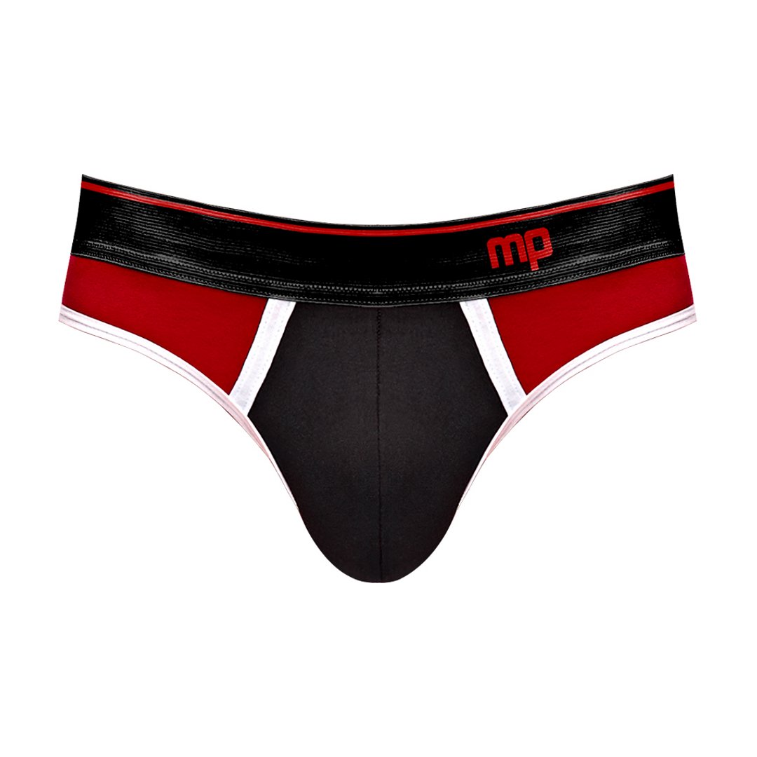 Panel Jock met Kleurblok - M - Rood - EroticToyzProducten,Lingerie,Lingerie voor Hem,Jocks,,MannelijkMale Power