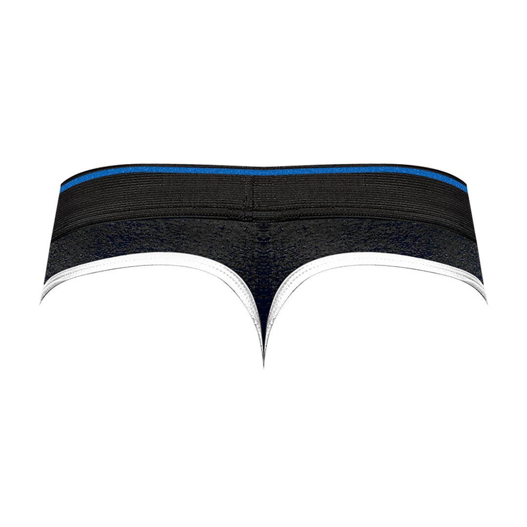 Panel Thong - M - Blauw - Retro Sport Collectie - EroticToyzProducten,Lingerie,Lingerie voor Hem,Strings,,MannelijkMale Power