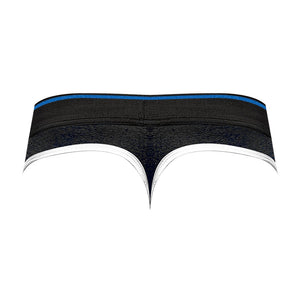 Panel Thong - M - Blauw - Retro Sport Collectie - EroticToyzProducten,Lingerie,Lingerie voor Hem,Strings,,MannelijkMale Power