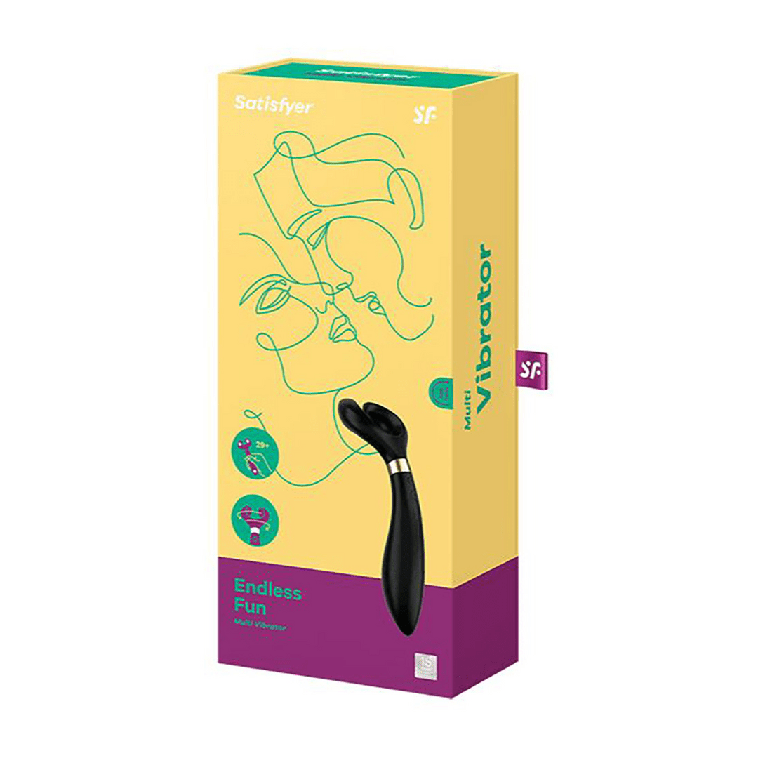 Partner Vibrator - Zwart Siliconen - Pleasureplay Tip VibratorSatisfyer