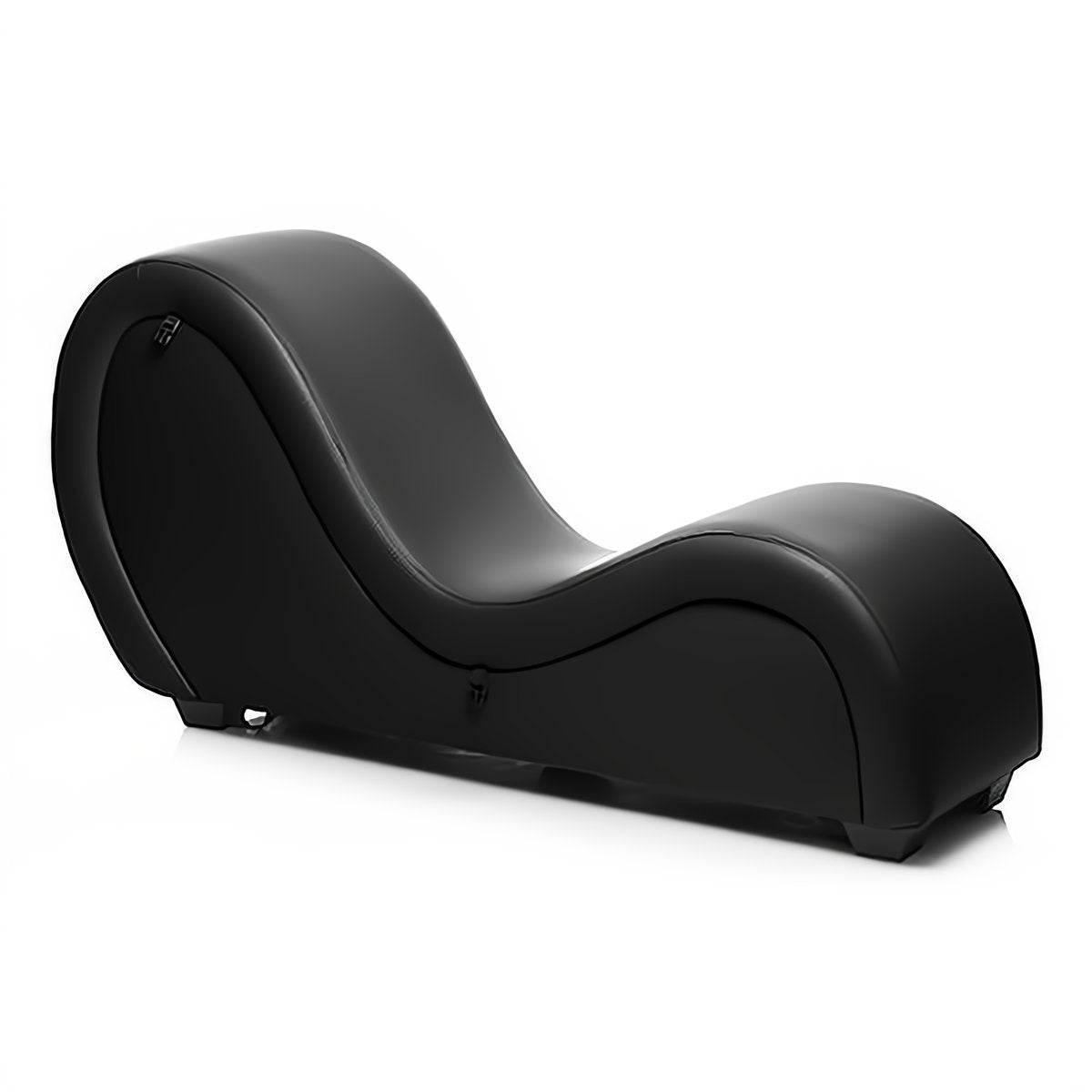 'PlayHard Luxe Sex Chaise Lounge Met Riemen - Zwart' - EroticToyzMeubelsXR Brands