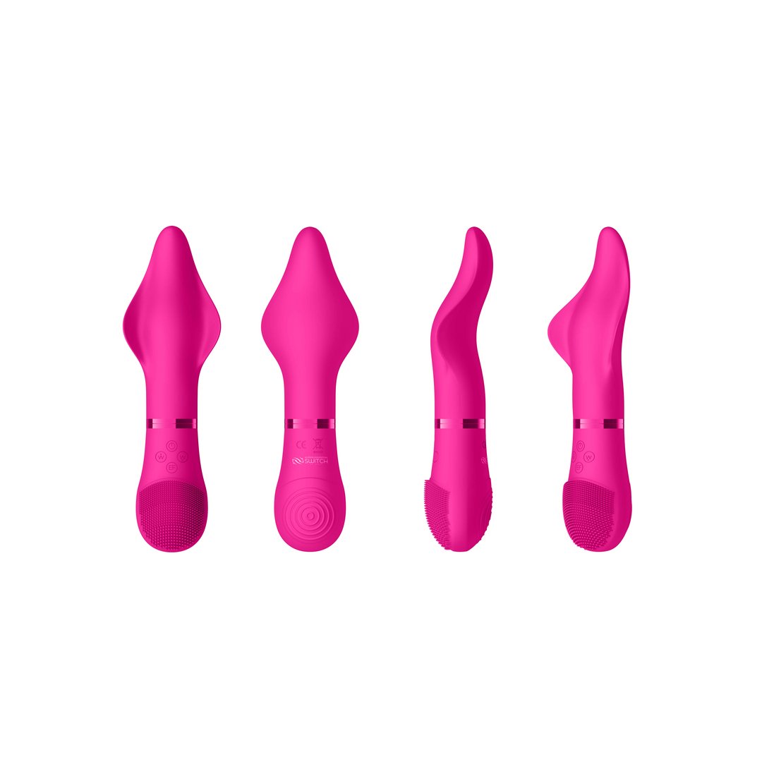 'Pleasure Kit #1 Vibrator Set met Verwisselbare Opzetstukken - Zwart' - EroticToyzToy SetsSwitch by Shots