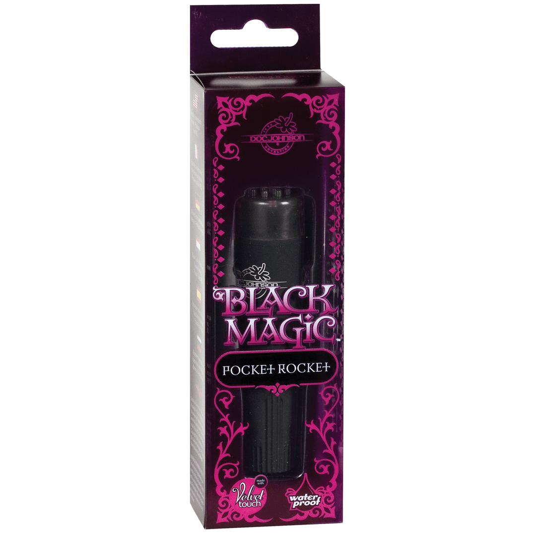 Pocket Rocket Vibrator - Zwart - Pleasureplay Massagetoestellen WandsDoc Johnson