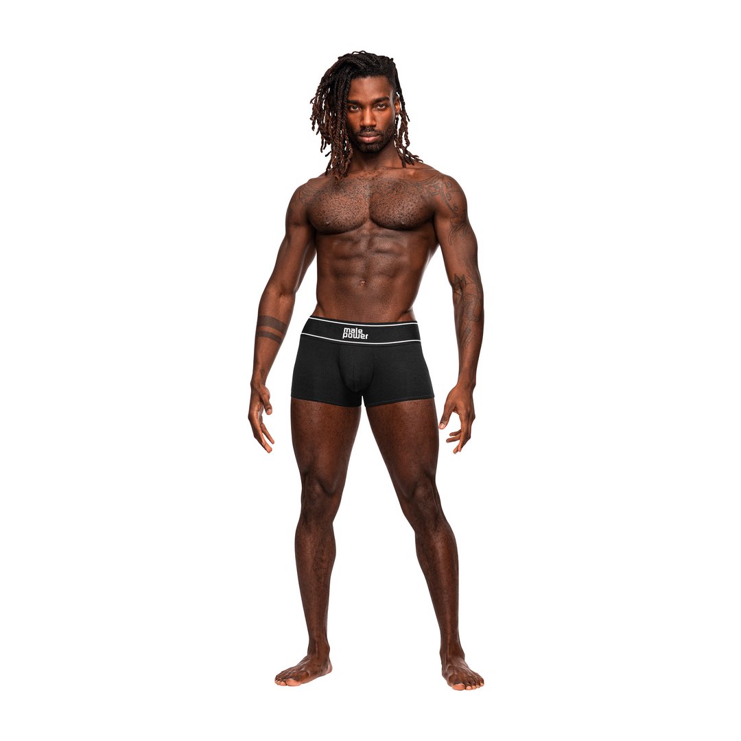 Pouch Short - Zwart - M - Comfortabele Pasvorm - EroticToyzProducten,Lingerie,Lingerie voor Hem,Boxershorts,,MannelijkMale Power