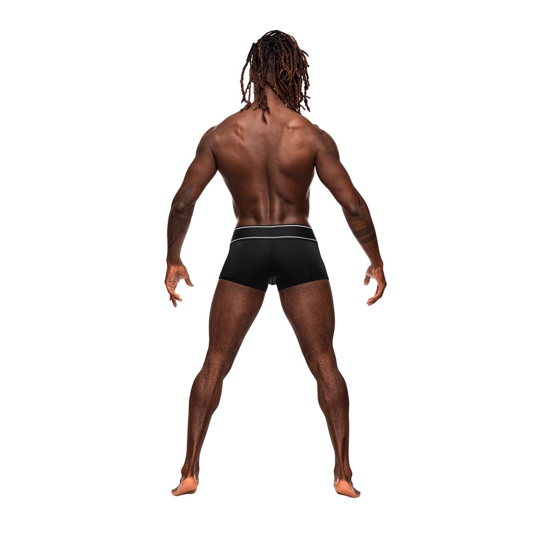 Pouch Short - Zwart - M - Comfortabele Pasvorm - EroticToyzProducten,Lingerie,Lingerie voor Hem,Boxershorts,,MannelijkMale Power