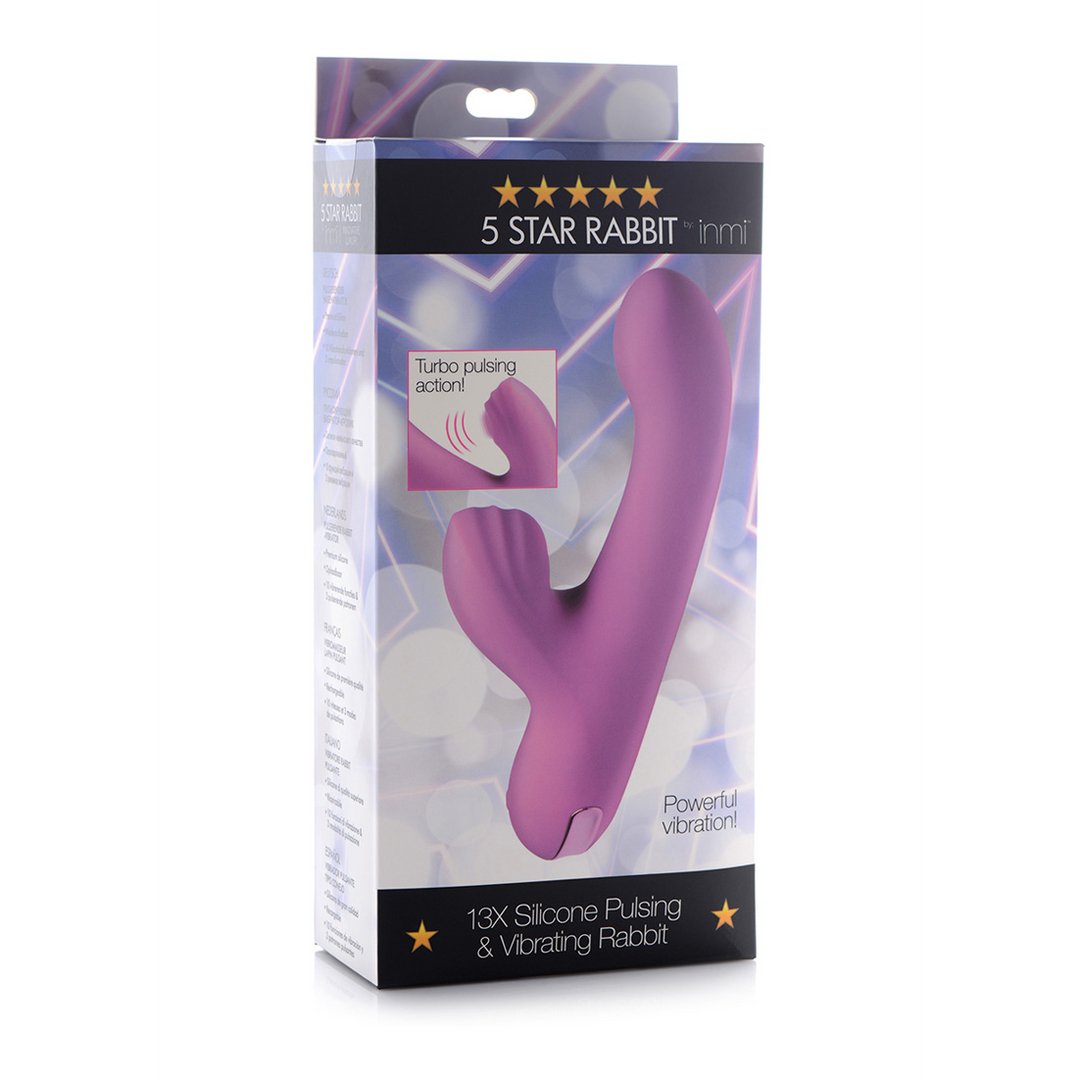 'Premium Rabbit Vibrator met Dubbele Motoren en Turbo Pulsatie - Paars' - EroticToyzRabbit VibratorsXR Brands