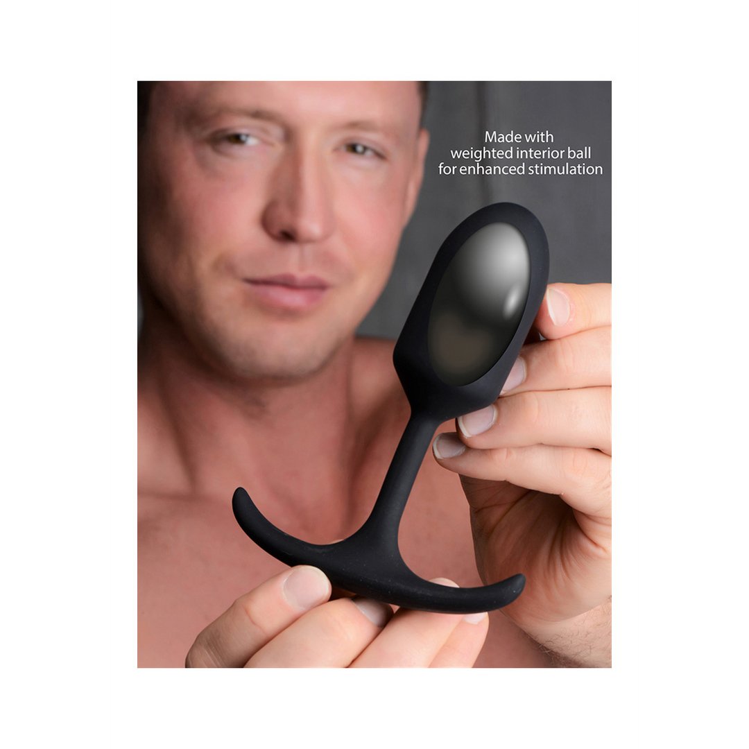 Premium Silicone Weighted Anal Plug Medium - EroticToyzButtplugs Anale Dildo's Niet VibrerendXR Brands