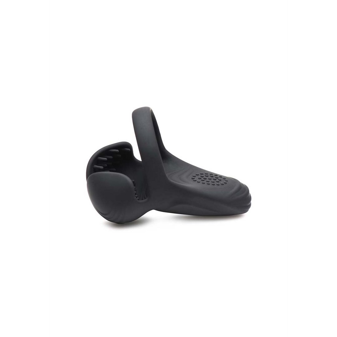 'Premium Siliconen Cock Ring met Afstandsbediening en 10,4 cm Stimulatie - Zwart' - EroticToyzBall StrapsXR Brands