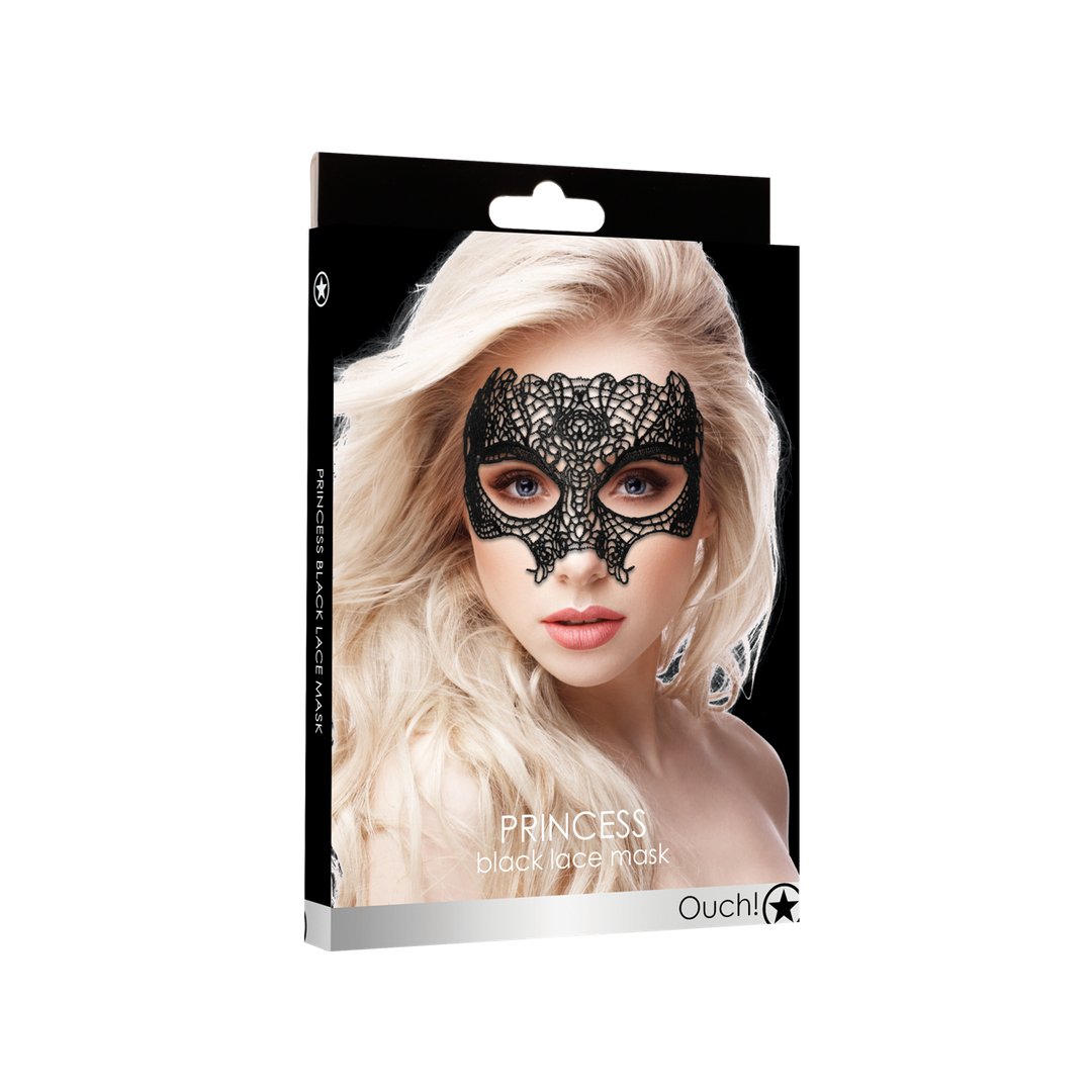 Princess - Zwart Kant Masker voor Elegantie en Mysterie - EroticToyzProducten,Toys,Fetish,Maskers,Oogmasker,,Ouch! by Shots