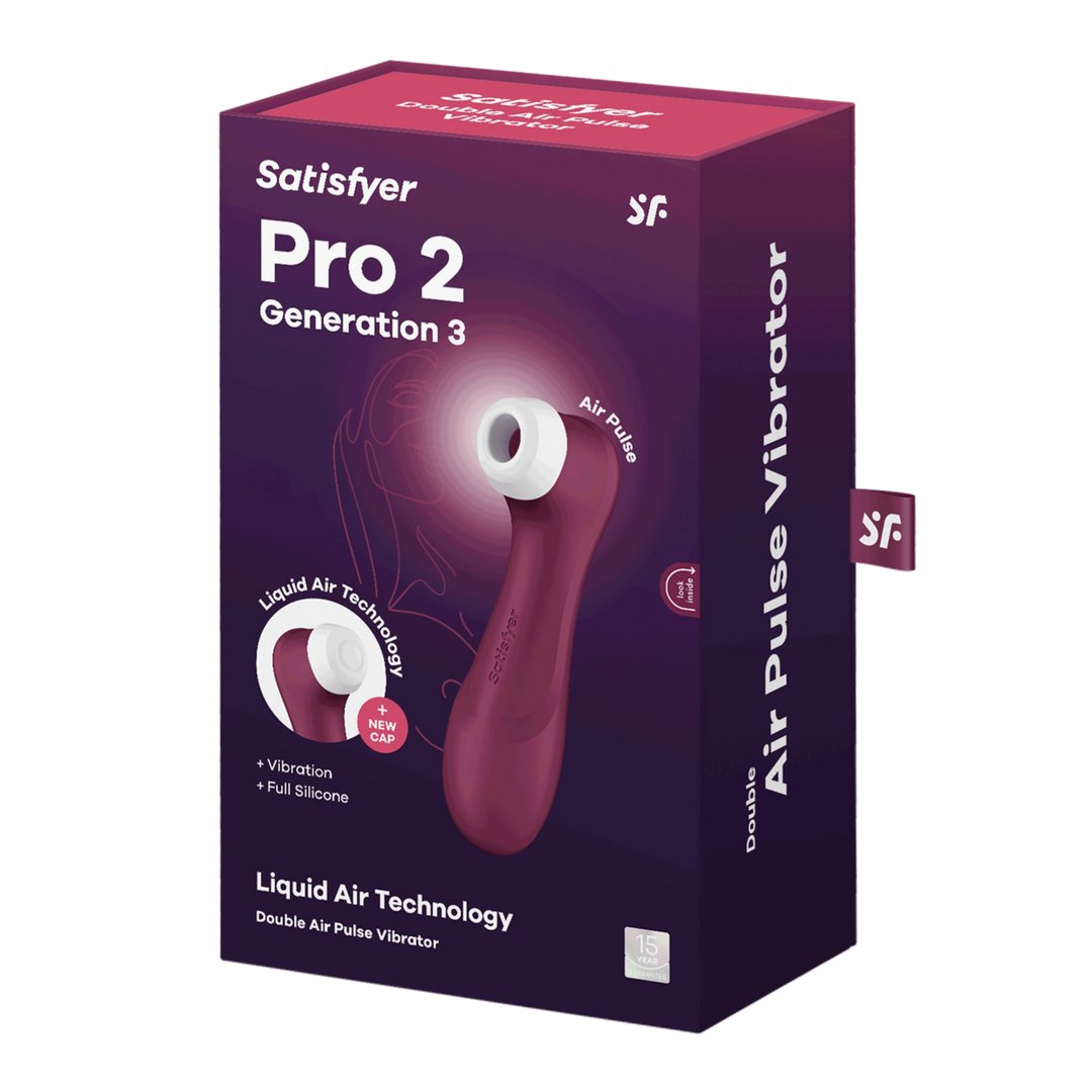 Pro 2 Gen 3 - Liquid Air Clitoris Stimulator met Drukgolven en Vibratie - EroticToyzProducten,Toys,Vibrators,Airpulse - Vibrator,Clitoris Stimulator,Air Pulse,,GeslachtsneutraalSatisfyer