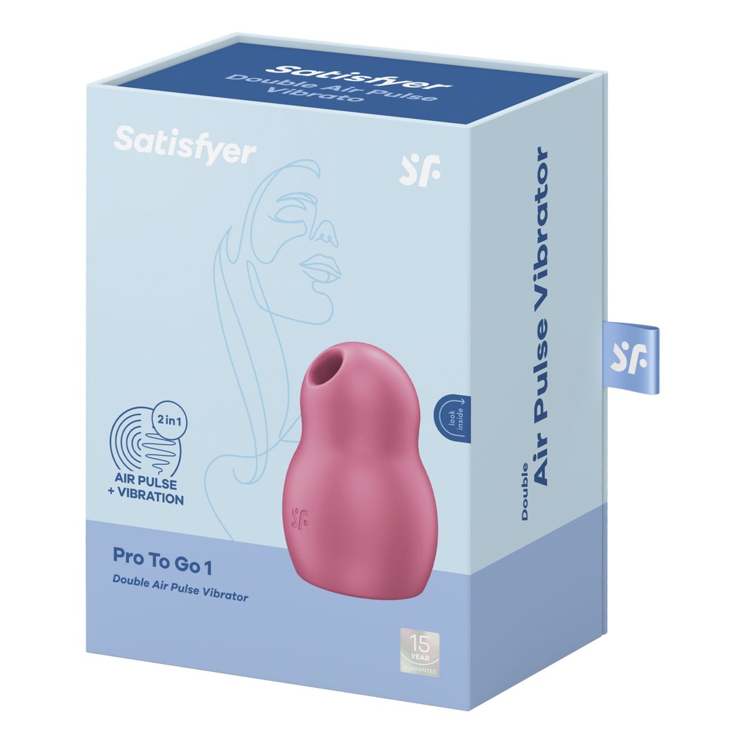 Pro to Go 1 - Dubbele Luchtdruk Vibrator voor Clitorale Stimulatie - EroticToyzProducten,Toys,Vibrators,Airpulse - Vibrator,Clitoris Stimulator,Air Pulse,,GeslachtsneutraalSatisfyer