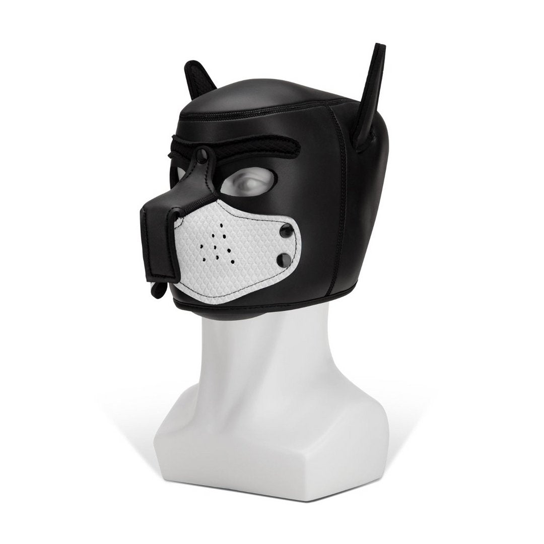 Puppy Snuit Neopreen Wit - EroticToyzFetish MaskerProwler Red