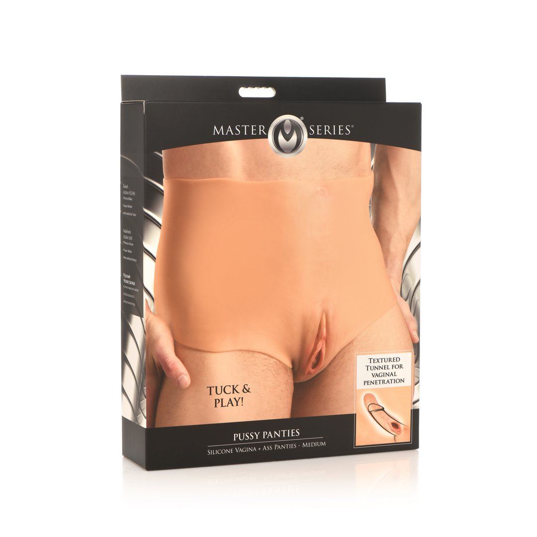 Pussy Panties - Siliconen Vagina en Anus Slipje voor Mannelijke Genitaliën - M - EroticToyzProducten,Toys,Erotische Meubels Poppen,Poppen,Vrouwelijk,Fetish,Fetish - Accessoires,Lingerie,Rollenspel Kostuums,Rollenspel,Nieuwe Producten,,GeslachtsneutraalXR Brands