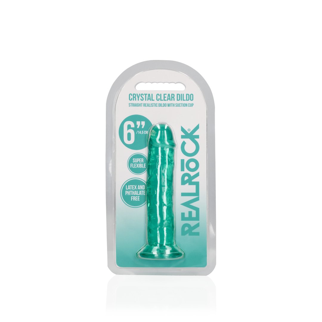 'Real Feel Dildo met Zuignap 14,5 cm - Transparant' - EroticToyzRealistische Dildo'sRealRock by Shots