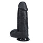 Real Rock Dildo Extra Dik met Ballen 25,4 cm - Zwart - EroticToyzRealistische Dildo'sRealRock by Shots