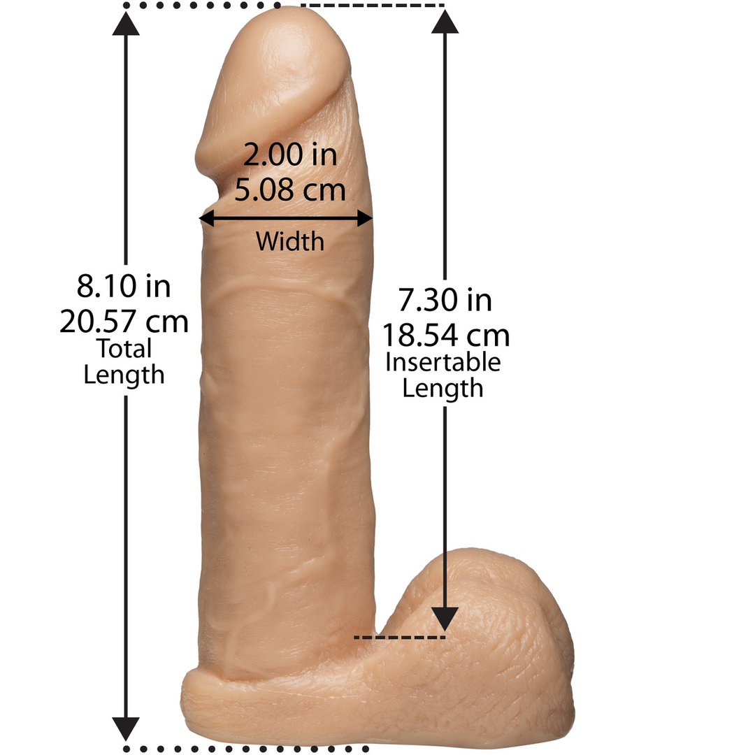 Realistische Dildo - 20 cm - EroticToyzProducten,Toys,Dildos,Realistische Dildo's,Voorbinddildo's,Voorbinddildo's,,GeslachtsneutraalDoc Johnson