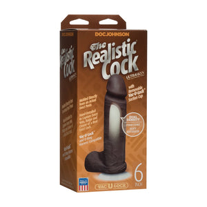 Realistische Dildo met Ballen - 16 cm - Chocolade - EroticToyzProducten,Toys,Dildos,Realistische Dildo's,,GeslachtsneutraalDoc Johnson