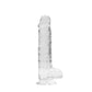 Realistische Dildo met Zuignap - Transparant 21 cm - Pleasureplay Realistische Dildo'sRealRock by Shots
