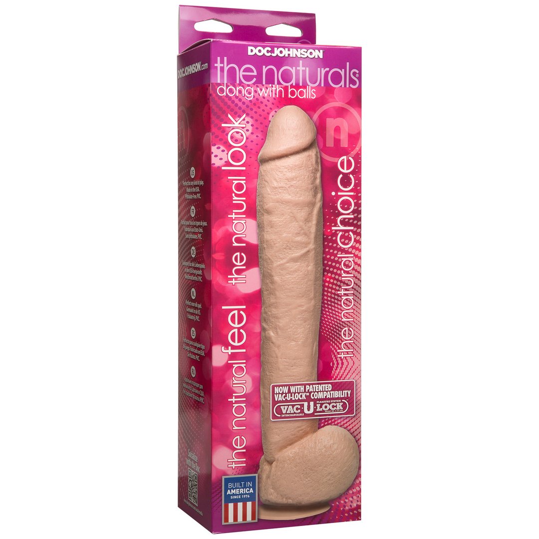 Realistische Dildo met Ballen - Extra Groot en Handgemaakt - 30 cm - The Naturals Serie - EroticToyzProducten,Toys,Dildos,Realistische Dildo's,,GeslachtsneutraalDoc Johnson