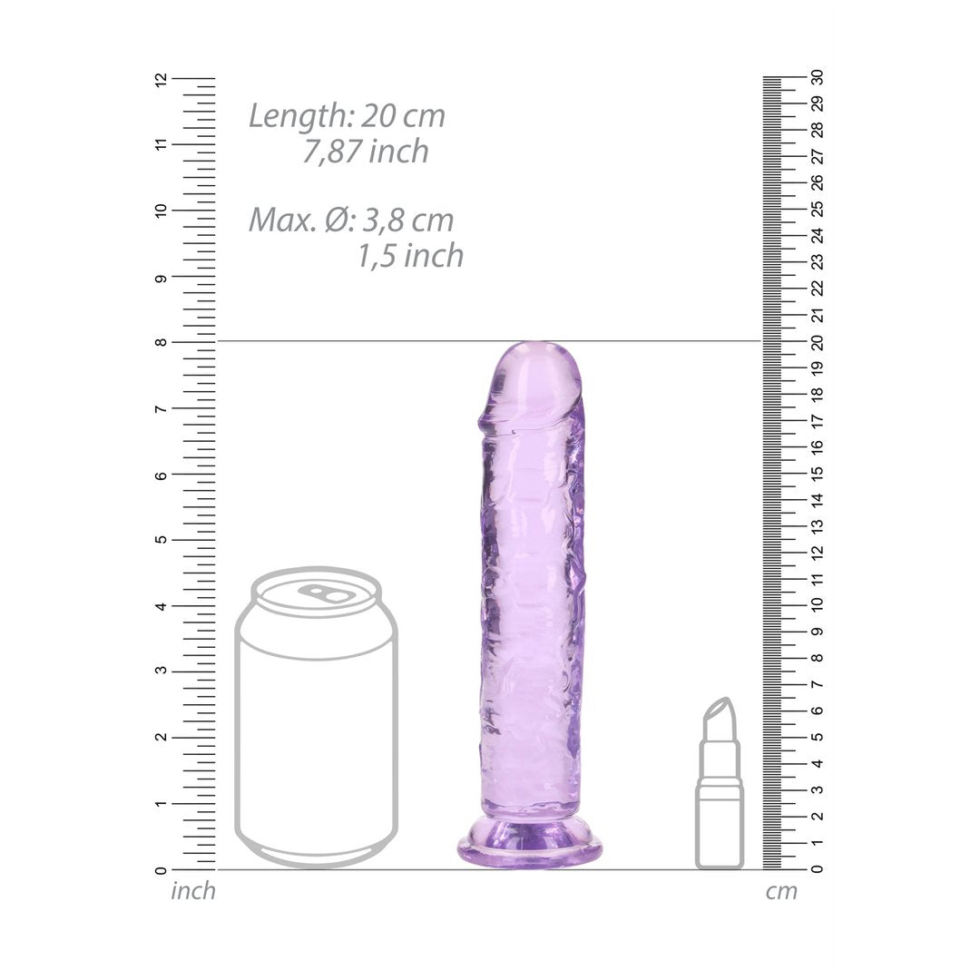 Realistische Dildo met Zuignap - 18 cm Transparant - EroticToyzProducten,Toys,Dildos,Realistische Dildo's,,RealRock by Shots