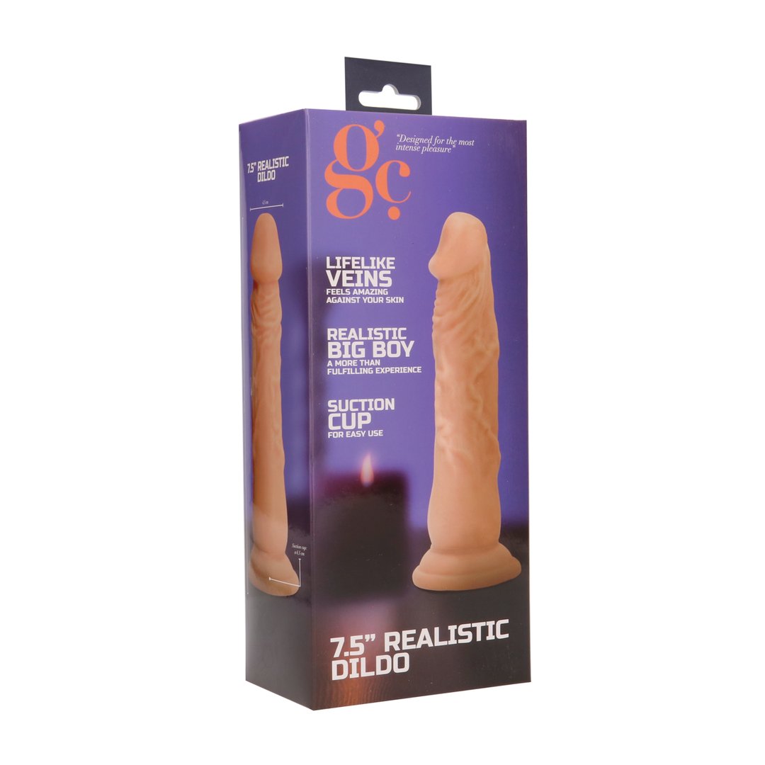 Realistische Dildo met Zuignap - 19 cm - Ftalaatvrij PVC - EroticToyzProducten,Toys,Dildos,Realistische Dildo's,,GeslachtsneutraalGC by Shots