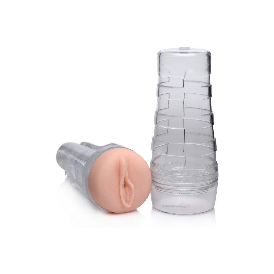 XR Brands Masturbator Transparant - Pleasureplay Vagina MasturbatorXR Brands