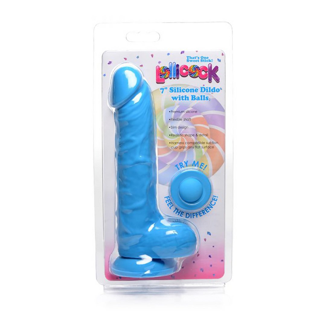 Realistische Siliconen Dildo met Ballen - 18 cm - Lichaamsveilig en Harnascompatibel - EroticToyzProducten,Toys,Dildos,Realistische Dildo's,,Curve Toys