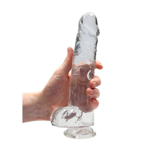 Realrock Crystal Clear - Realistische Dildo met Ballen - 23 cm - EroticToyzProducten,Toys,Dildos,Realistische Dildo's,,GeslachtsneutraalRealRock by Shots