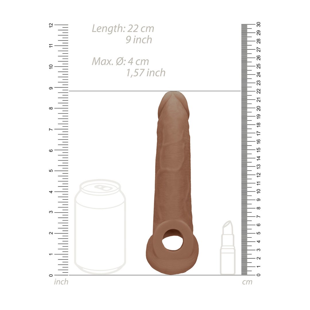 RealRock Penis Sheath - 23 cm - Realistisch & Fluweelzacht - EroticToyzProducten,Toys,Toys voor Mannen,Penis Sleeve,,MannelijkRealRock by Shots