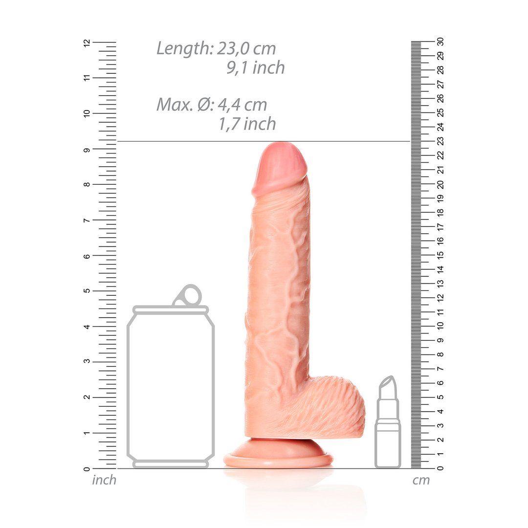 RealRock Realistische Dildo met Ballen en Zuignap - 20,5 cm - EroticToyzProducten,Toys,Dildos,Realistische Dildo's,,GeslachtsneutraalRealRock by Shots